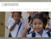 Tablet Screenshot of gophilanthropic.org